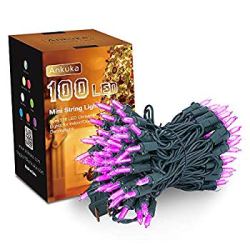 purple lights halloween string decorations decorative led fairy 120v 33ft certified ul indoor walmart holiday