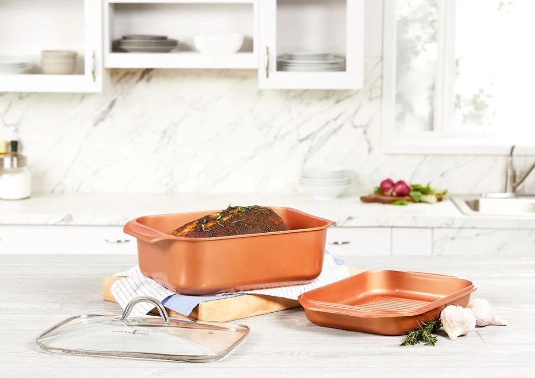 Copper Chef Wonder Cooker Cookware Set 3 Piece Walmart Com