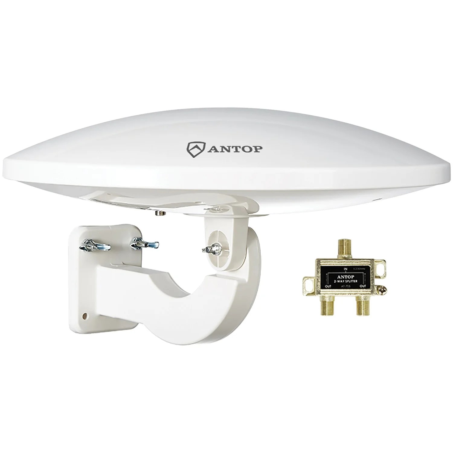 Antop At 400b 65 80 Miles Flat Panel Smartpass Amplified Outdoor Indoor Digital Hdtv Tv Antenna Uhf Vhf High Gain And Built In 4g Lte Filter Long Range Multi Directional Reception Newegg Its compact size allows you to position the antenna.