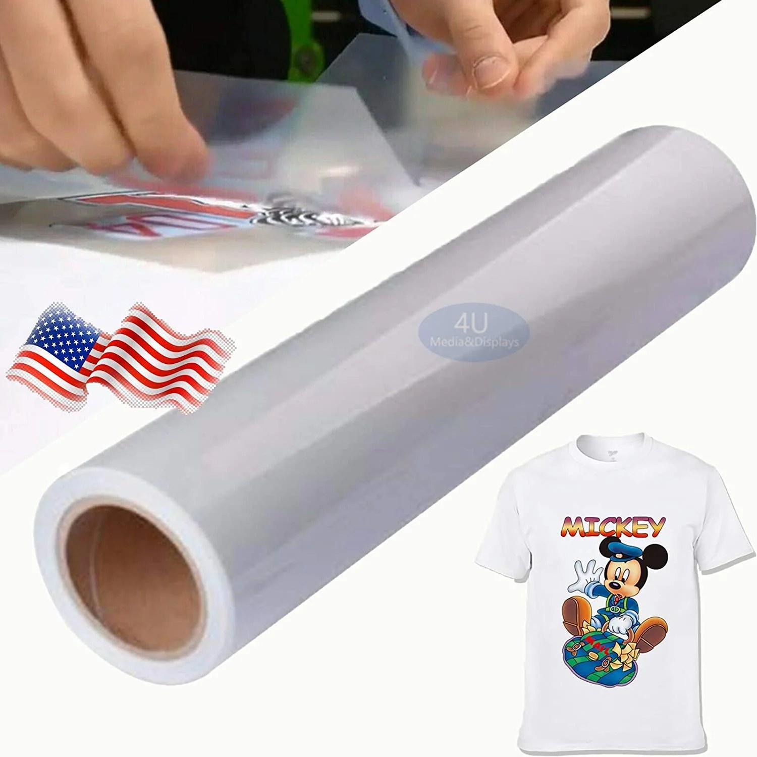 high temperature pet clear tape 24x50ft 061x15m roll for printable