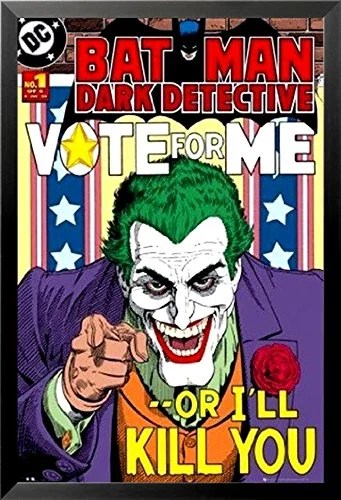 The process of zipping music files requires creating a folder, moving the music files you wish to compress into this folder, and finally zipping t. buyartforless FRAMED DC Joker Vote For Me - or Ill Kill You 36x24 Movie Art Print Poster Batman