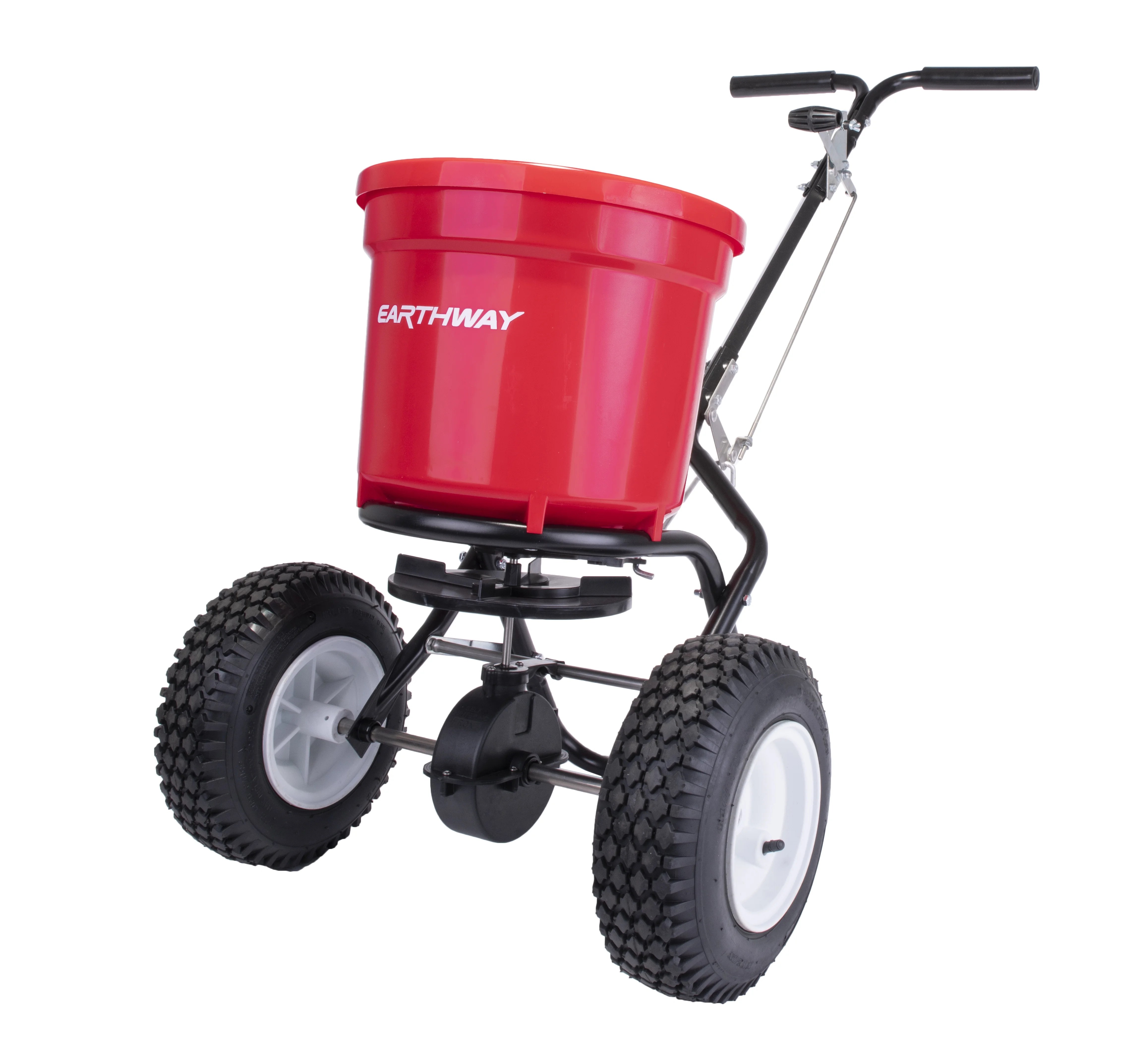 photo Commercial Pull Behind Fertilizer Spreader earthway even spread 2150 commercial 50 lb broadcast fertilizer spreader red heavy duty walk behind push garden seeder with adjustable drop rate and driving handle large 13 in pneumatic stud tires walmart com