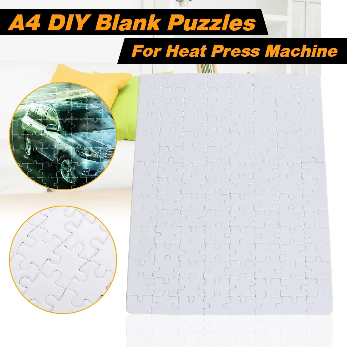 a4 diy blank jigsaw puzzle dye sublimation printable jigsaw puzzle for heat press machine walmart com