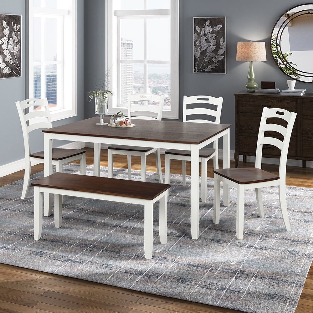 Small Wooden Dining Table And Bench 6 jpeg