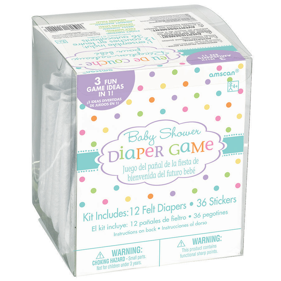 31 de agosto de 2016. Baby Shower Diaper Game Kit Includes 36 Stickers And 3 Game Ideas Walmart Com