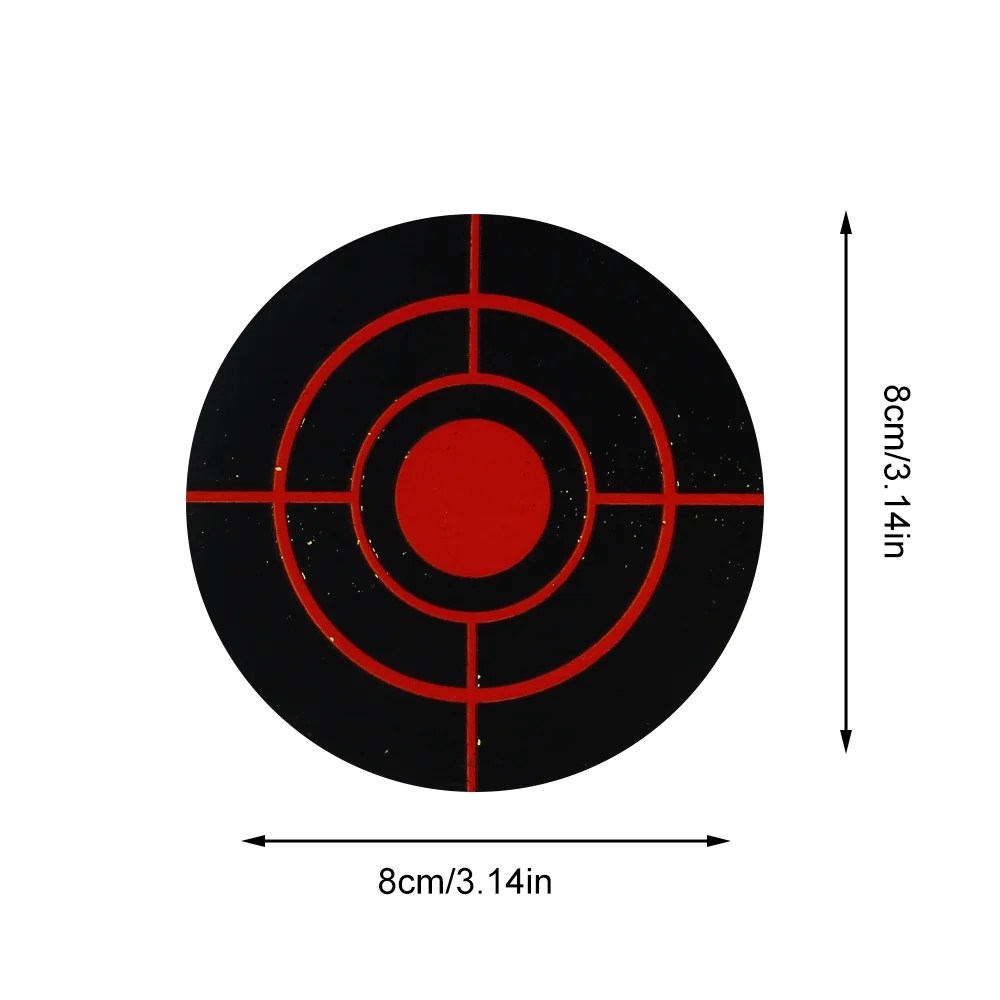 everso 250pcs 8cm shooting target stickers self adhesive easy peel off high visibility portable roll paper splash target stickers walmart com