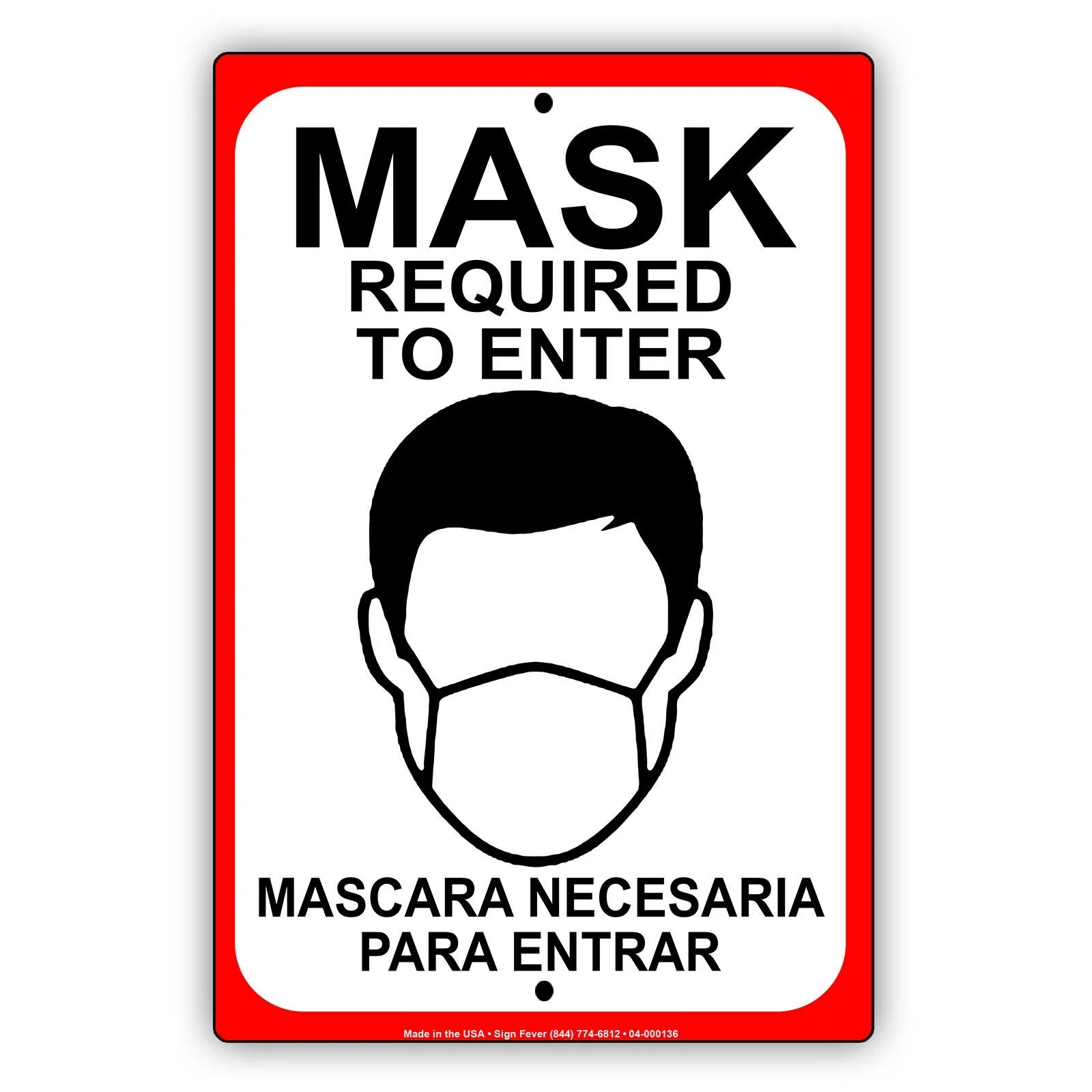 mask required to enter safety precautions for door or window social