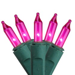 lights mini battery pink operated wire string northlight 10ct incandescent christmas walmart count
