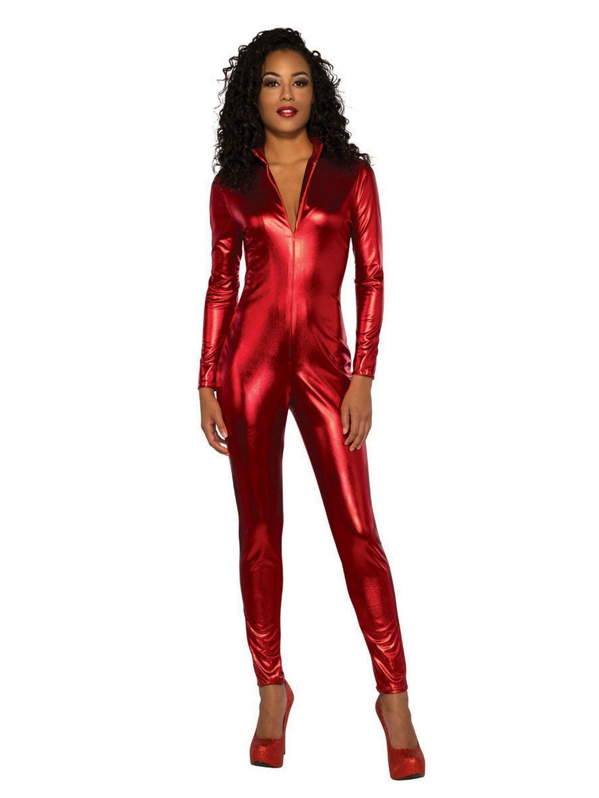 Red jumpsuit women's costume
