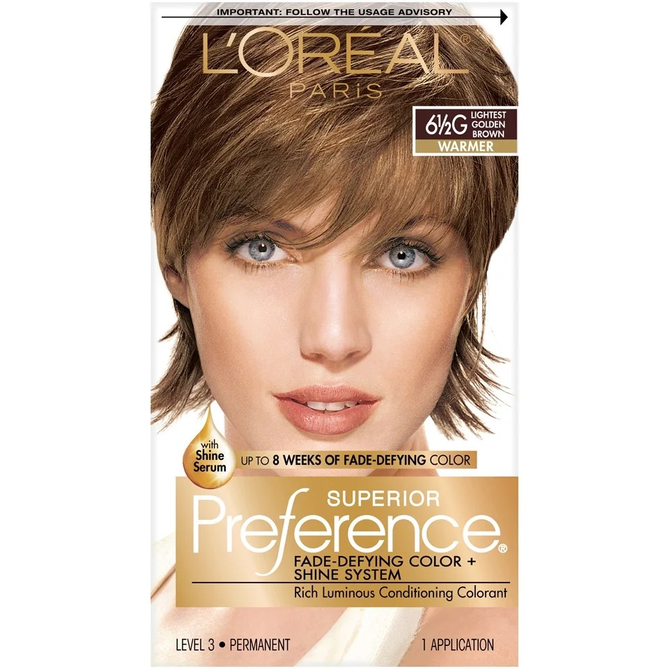 picture Loreal Superior Preference Hair Color Chart l oreal paris superior preference fade defying shine permanent hair color 6 5g lightest golden brown 1 kit