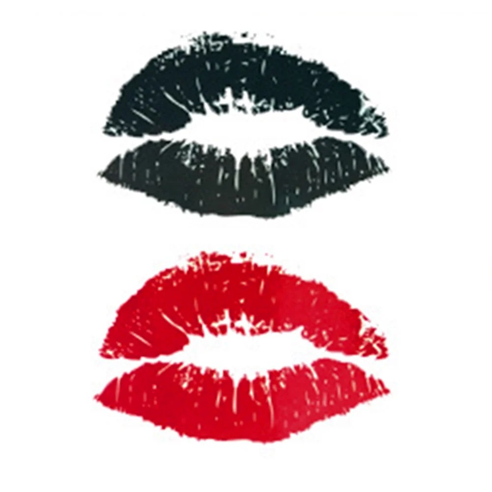 1sheet hand foot lip pattern skin friendly sexy kiss body makeup tattoo sticker walmart com