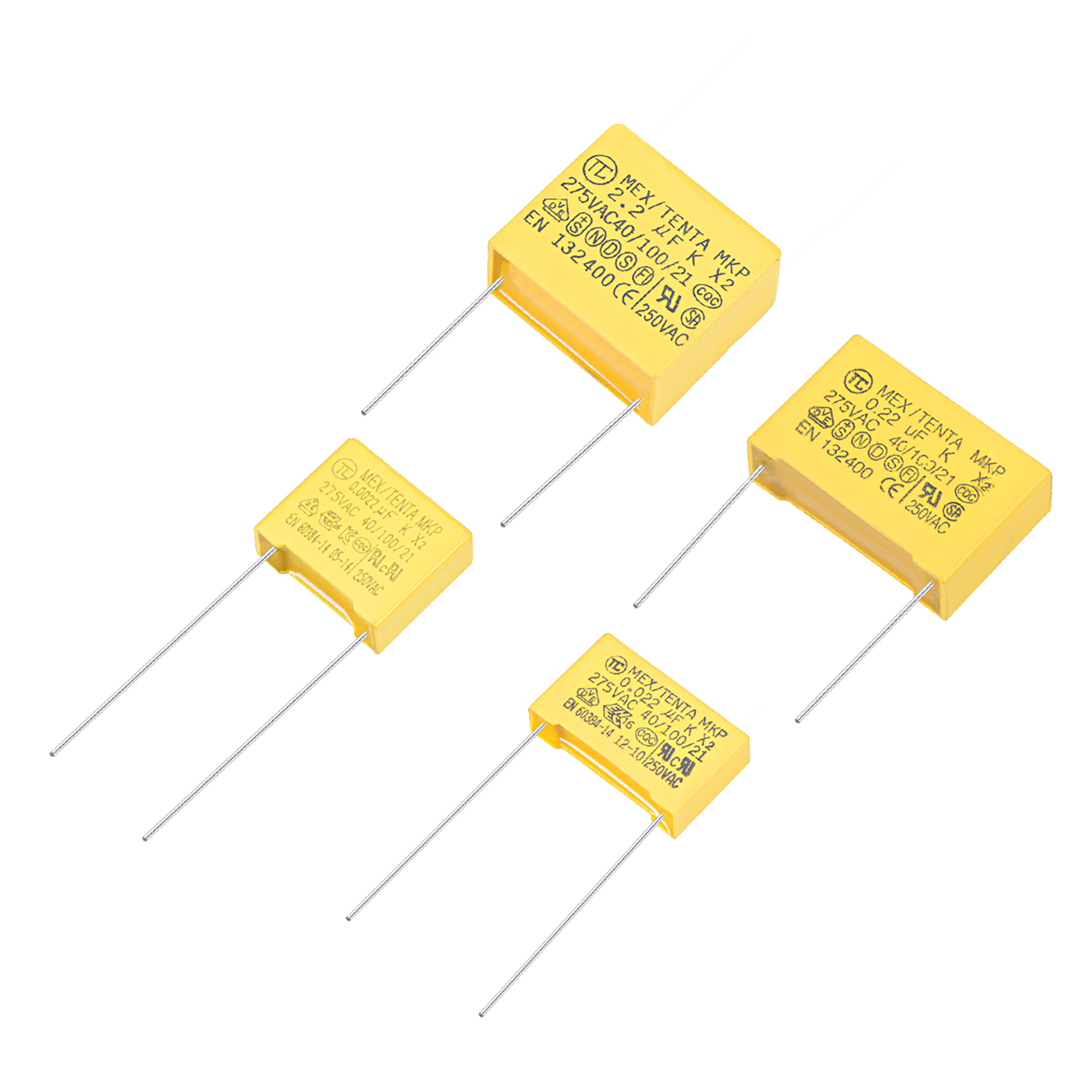 Polypropylene Capacitors Assortment Kit Dip 275vac X2 Mkp 4 Value 0 0022uf 0 022uf 0 22uf 2 2uf 40pcs Polypropylene Capacitors Assortment Kit Dip 275vac X2 Mkp 4 Value 0 0022uf 0 022uf 0 22uf 2 2uf 40pcs
