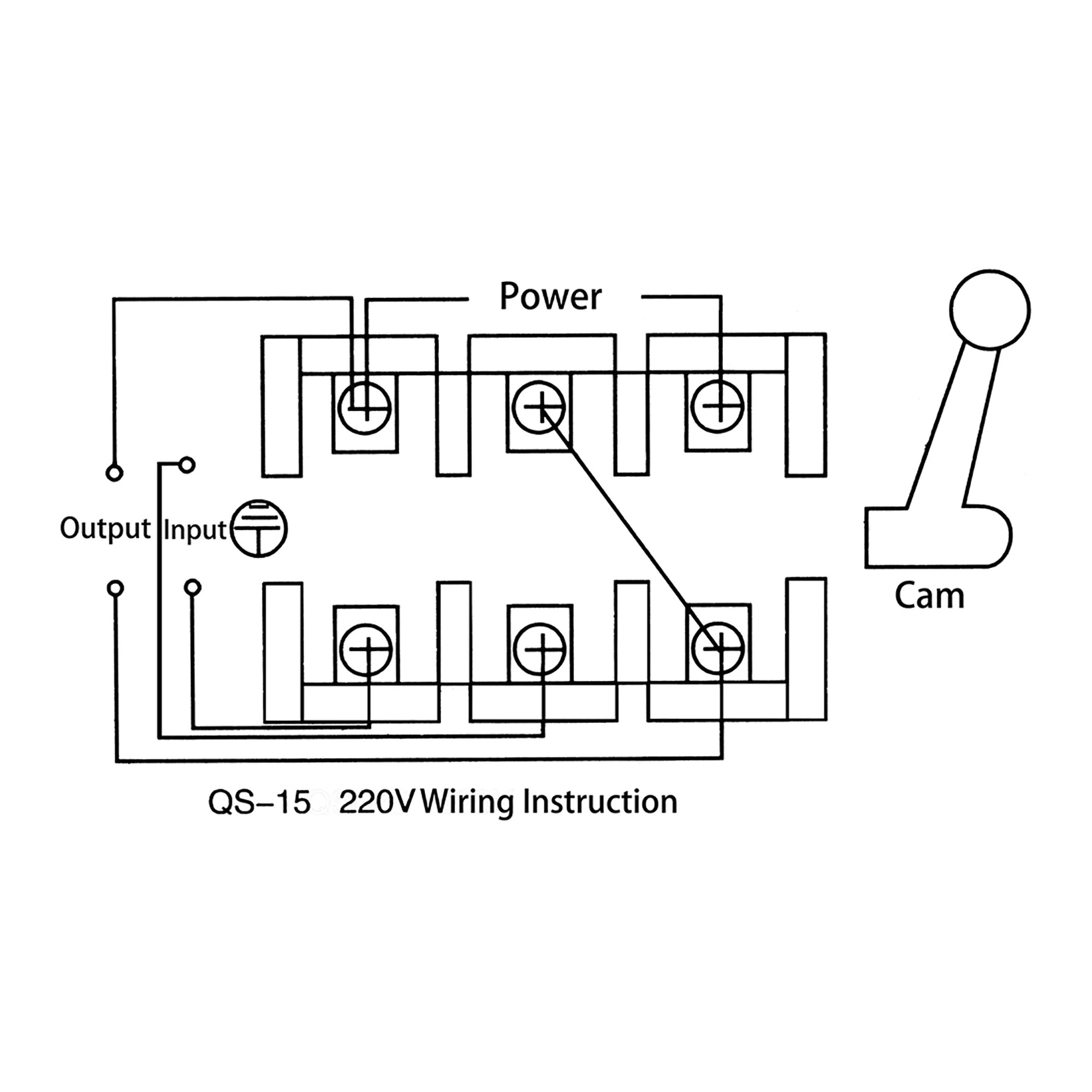 Drum Switch Qs 15 3 Positons Forward Off Reverse Motor Control Plastic S 15a Canada