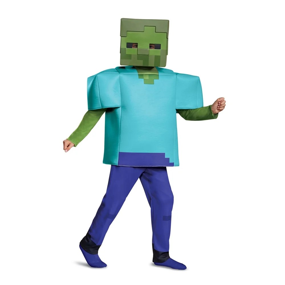 picture Easy Diy Minecraft Zombie Costume walmart com