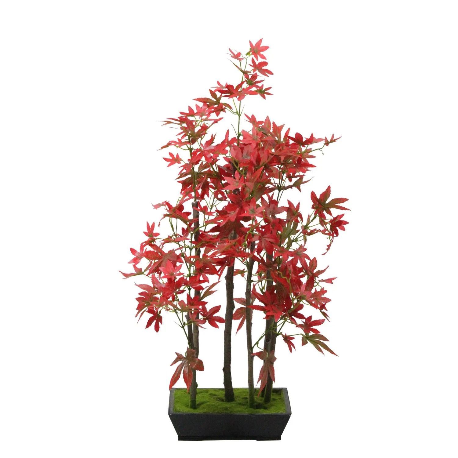 Acer palmatum, commonly known as japanese maple, palmate maple, or smooth japanese maple (japanese: 25 Artificial Red Japanese Maple Bonsai Tree With Weathered Base Walmart Com