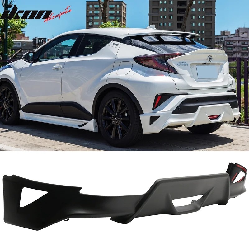 Fits 17-18 toyota chr c-hr aerokit lower rear bumper lip diffuser pp