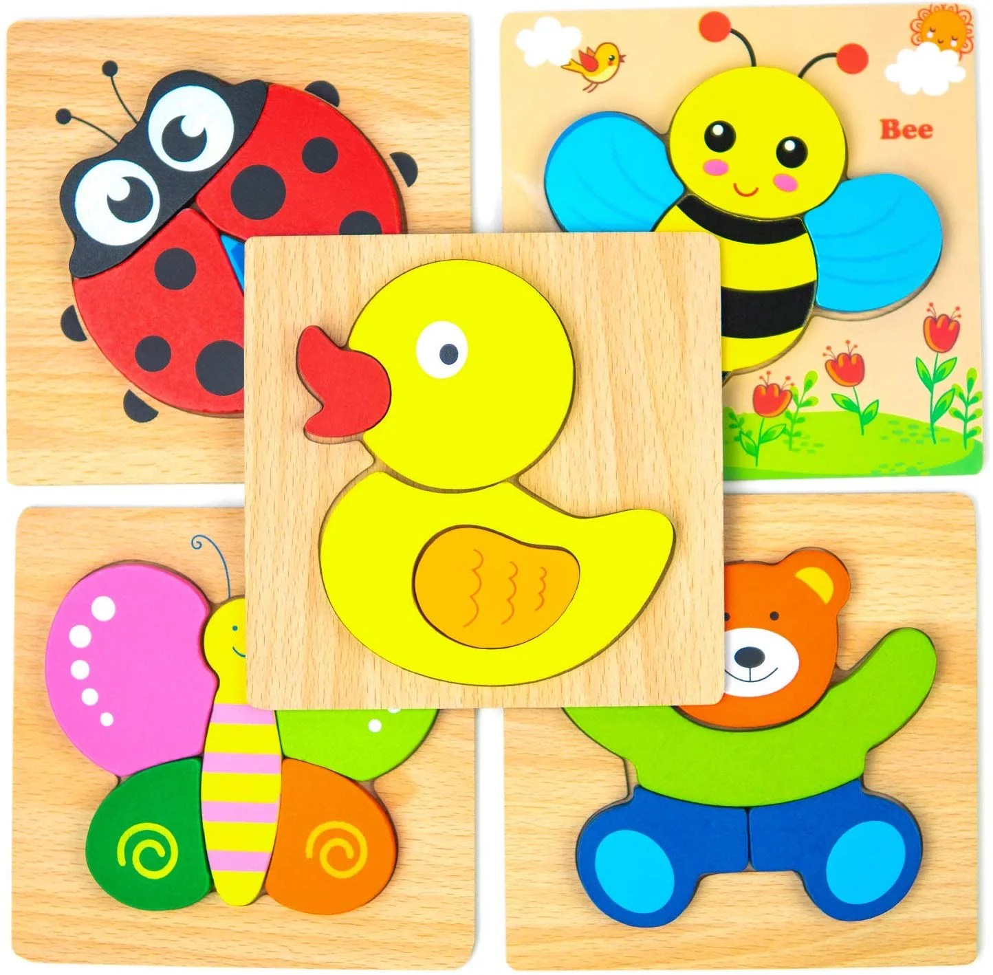 wooden jigsaw puzzles for toddlers 1 2 3 years old kids