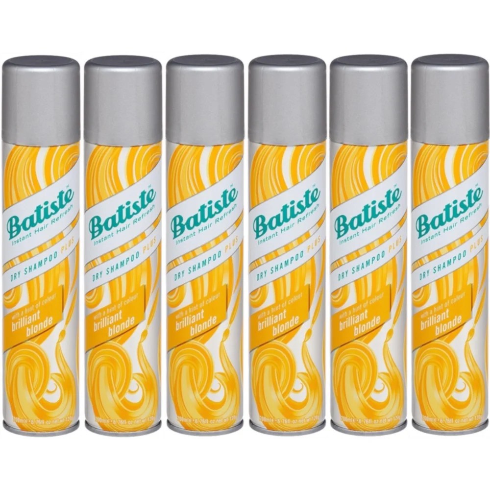 Batiste dry shampoo, brilliant blonde, 6.73 oz pack of 6