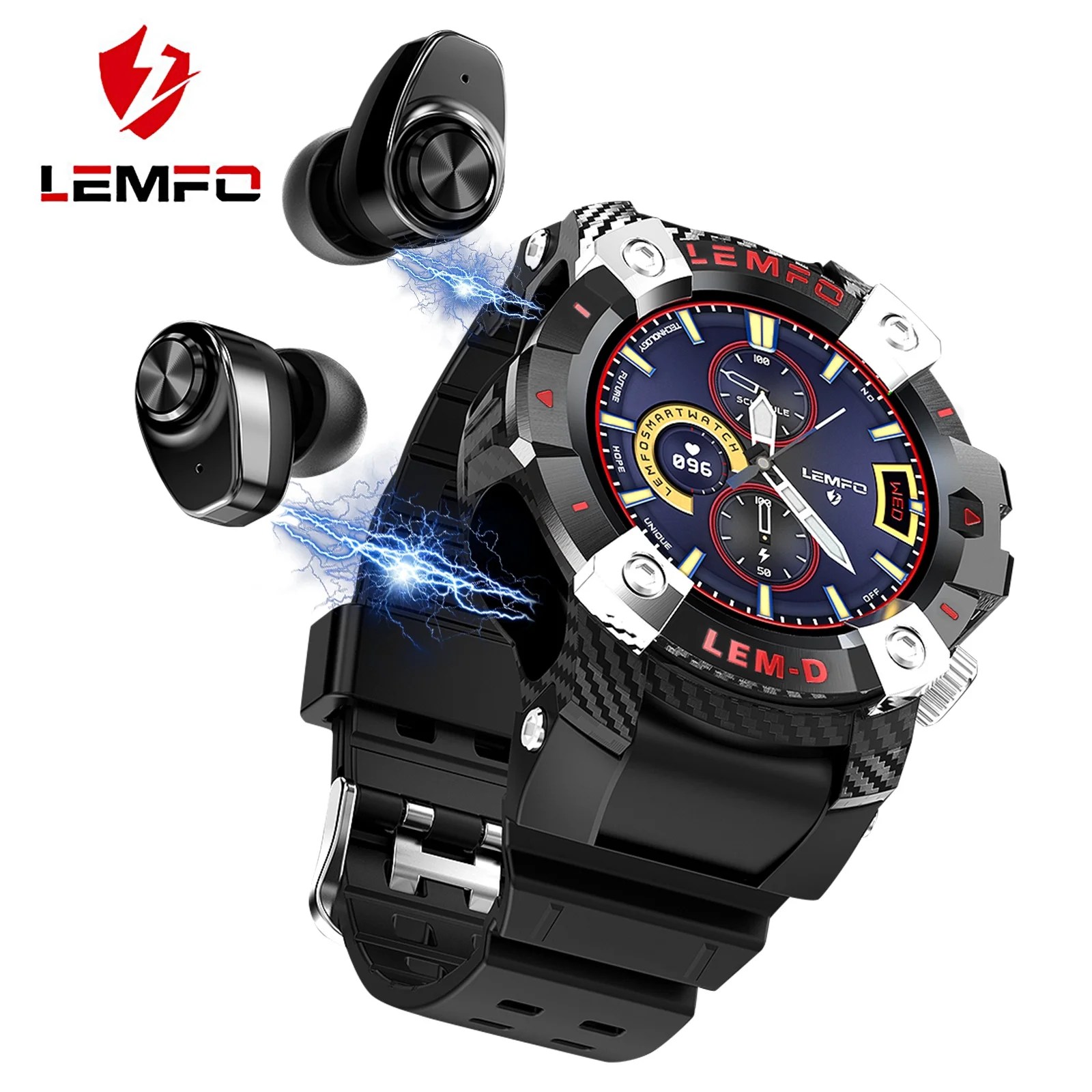 Wireless earphones provides up to. LEMFO 2020 LEMD Smart Watch Bluetooth 5.0 Earphones for