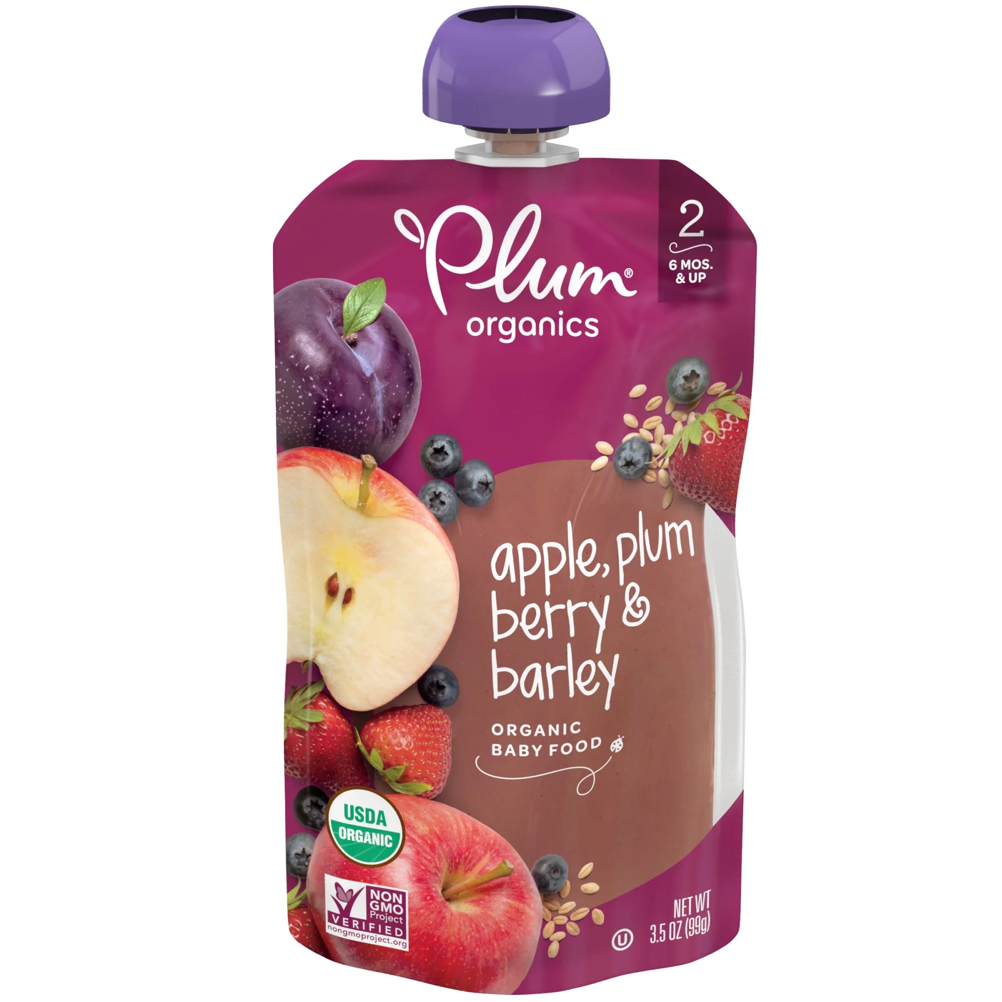 Do you really know what's in that baby food pouch? Plum Organics Stage 2 Organic Baby Food, Apple, Plum, Berry & Barley, 3.5 Ounce Pouch - Walmart