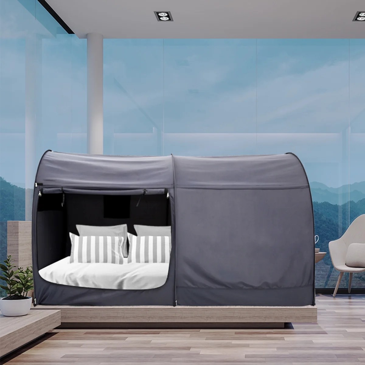 Promoting your business or your brand by displaying it on a custom tent or canopy will allow maximum visibility at your next professional event. Bed Canopy Tent Privacy Space Bunk Twin Size Indoor