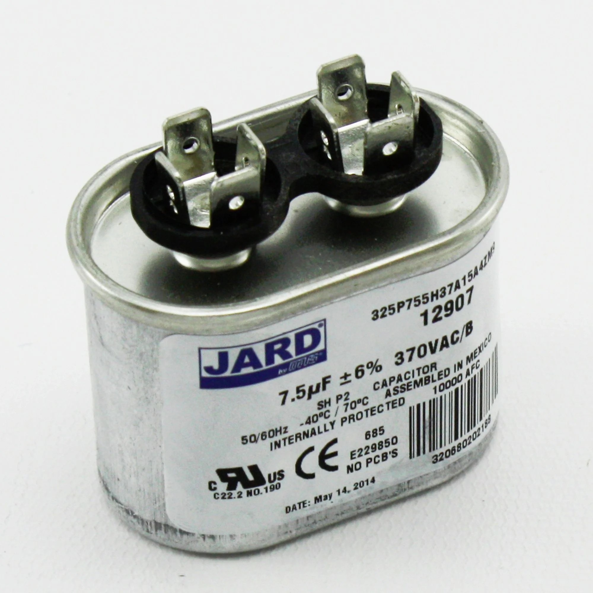 Genuine Oem P291 0753 Factory Jard 7 5 Uf 370 Volt Run Capacitor Walmart Com