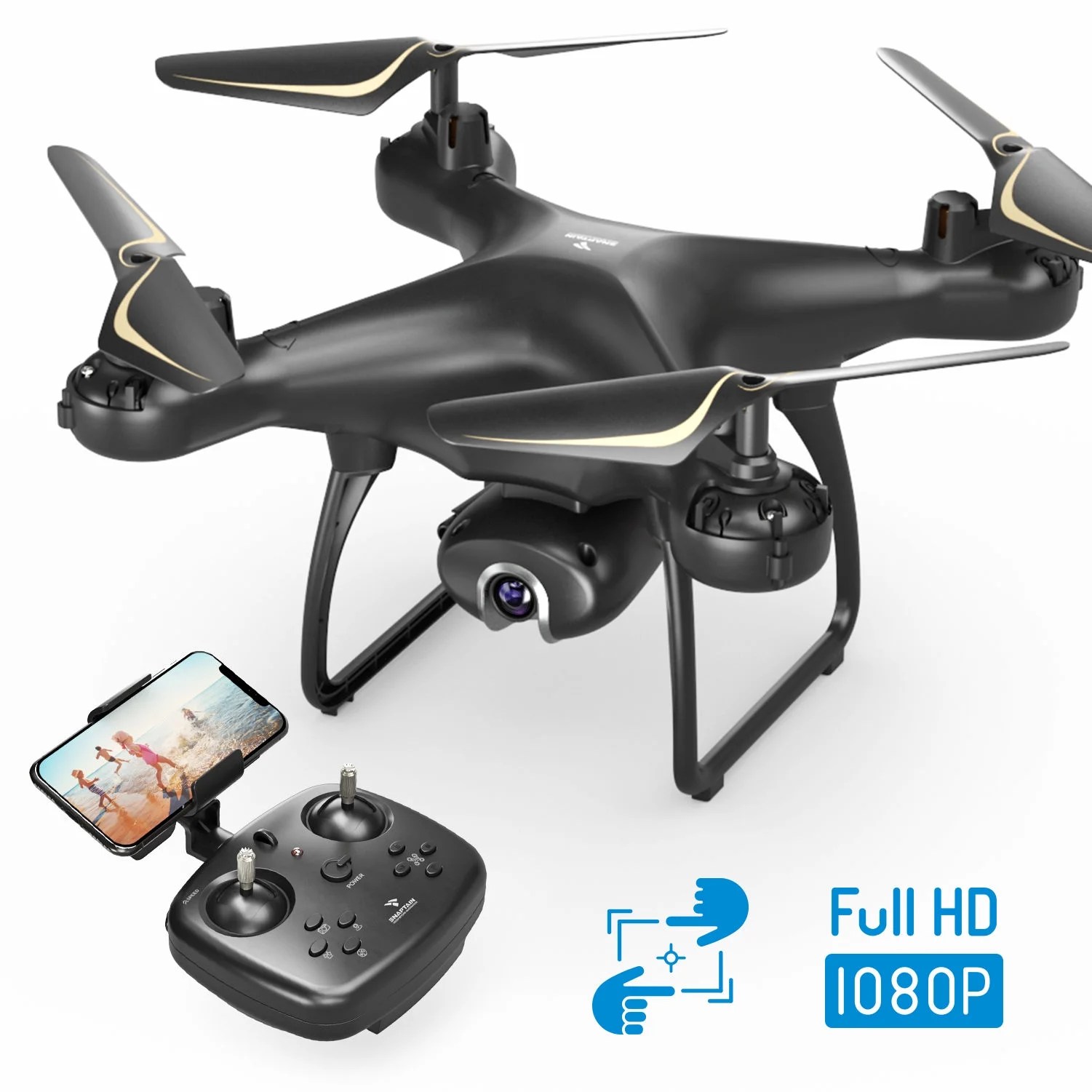 Snaptain drones have gained popularity in the consumer market due to their robust. Snaptain Drone With 1080p Hd Camera For Adults Beginners Live Video Camera Drone With Voice Control Gesture Control Circle Fly High Speed Rotation Altitude Hold Headless Mode Black Walmart Com