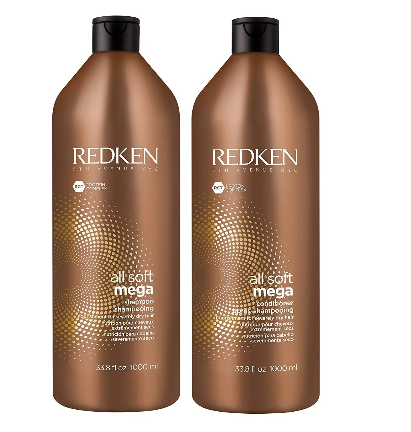 Redken all soft mega shampoo and conditioner liter duo