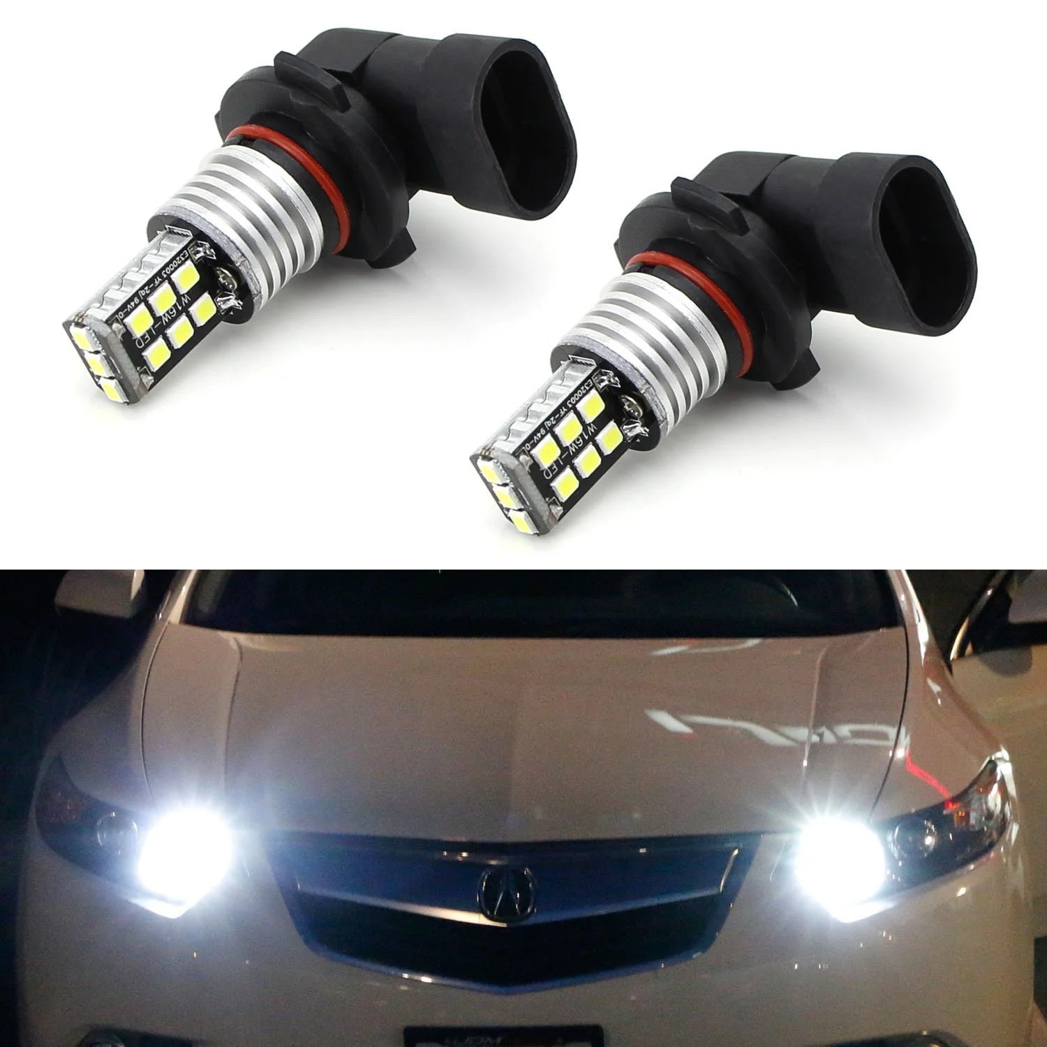 Ijdmtoy xenon white 15-smd high power 9005 hb3 led high beam daytime
