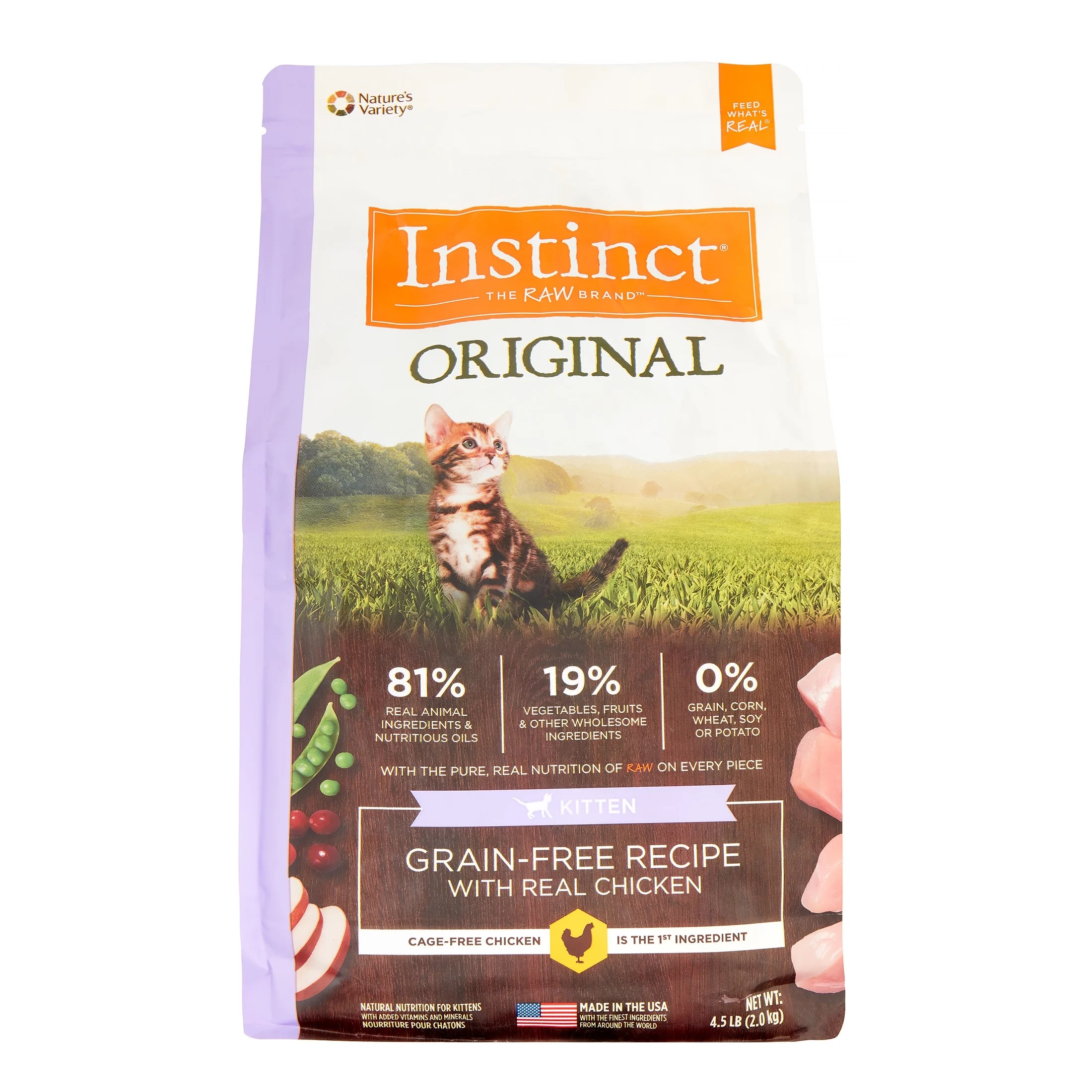 Every item on this page was chosen by a wo. Instinct Original Kitten Grain Free Recipe with Real Chicken Natural Dry Cat Food by Nature's