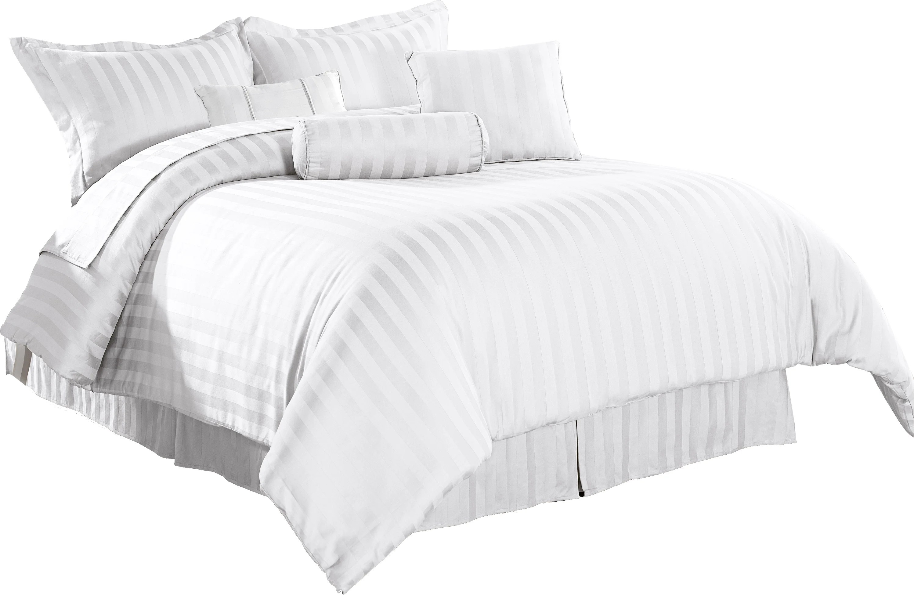 These fabrics feel smooth and soft against your skin and gives you a feeling of sleeping on cloud at night. Cozy Beddings 7pc Comforter Set Stripes Royal Calico 100% ...