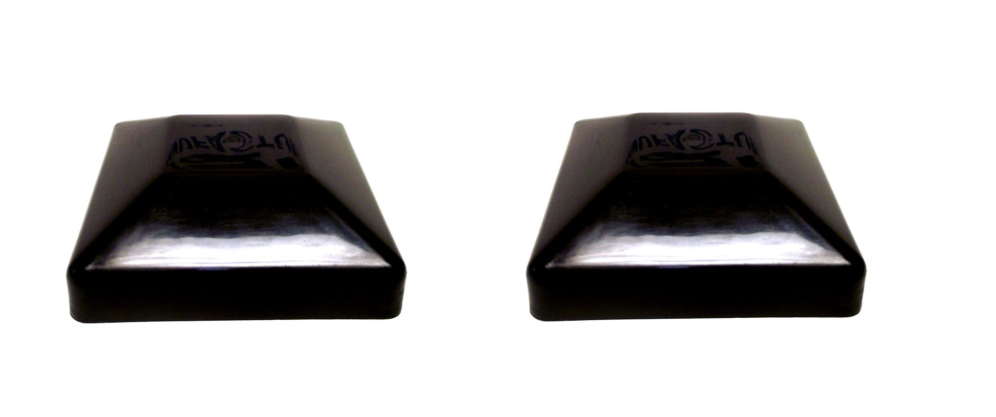 Black-6x6 fence post cap (5 5/8 x 5 5/8) fits nominal 6 x 6 pressure
