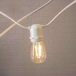 lights string edison bistro led dimmable wire commercial s14 patio warm cord indoor dimmer walmart outdoor max ft electric
