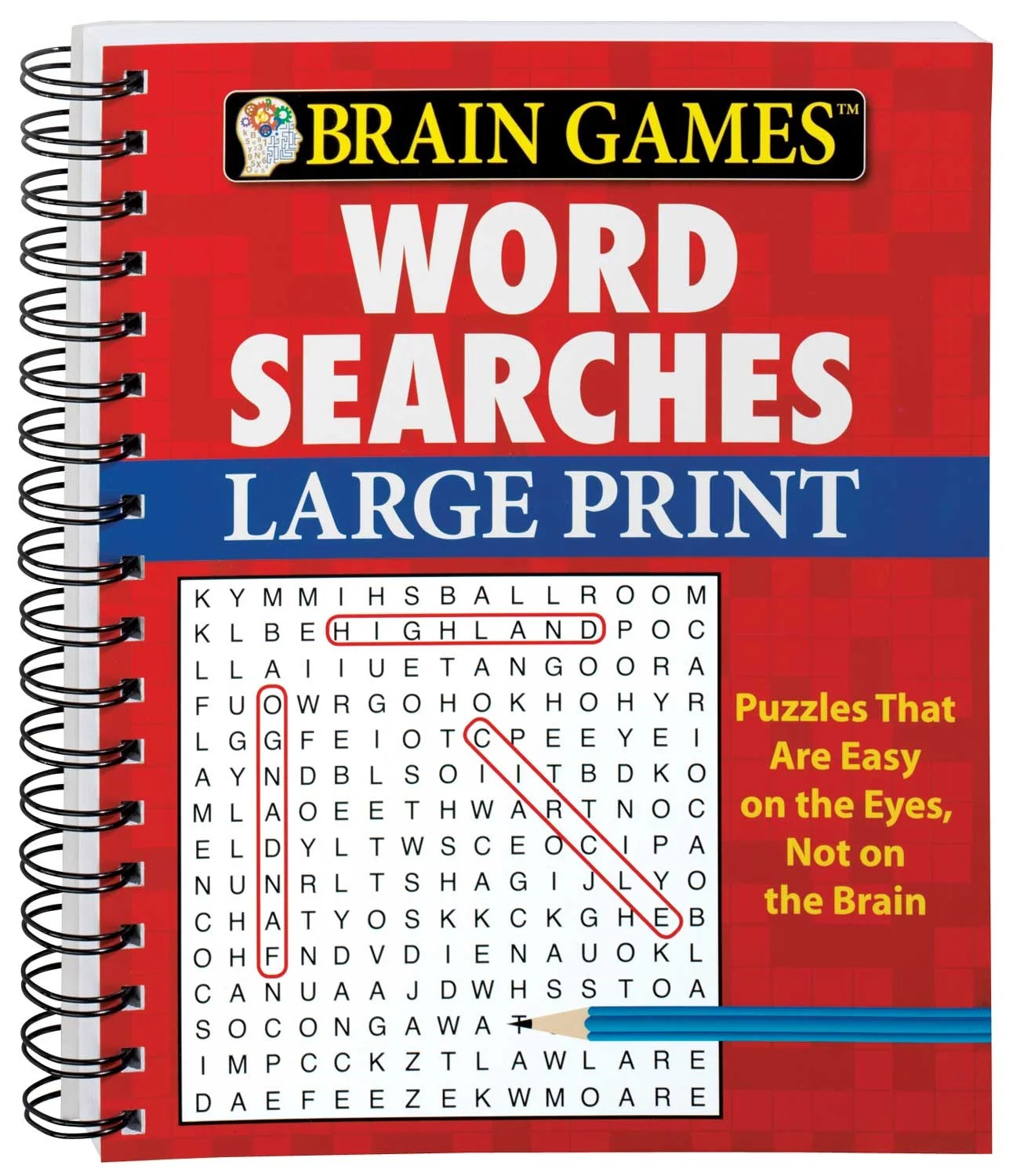 Large print word search book