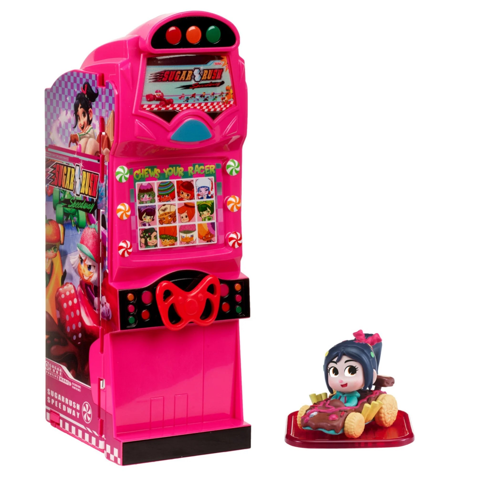 There, ralph meets vanellope von schweetz, one of that game&#x27;s characters, who has learned that her game is faced with a dire threat that could affect the entire arcade, and one that ralph may have inadvertently started. Bandai America Wreck It Ralph 2 Power Pac Display Sugar Rush Videogame Walmart Com Walmart Com