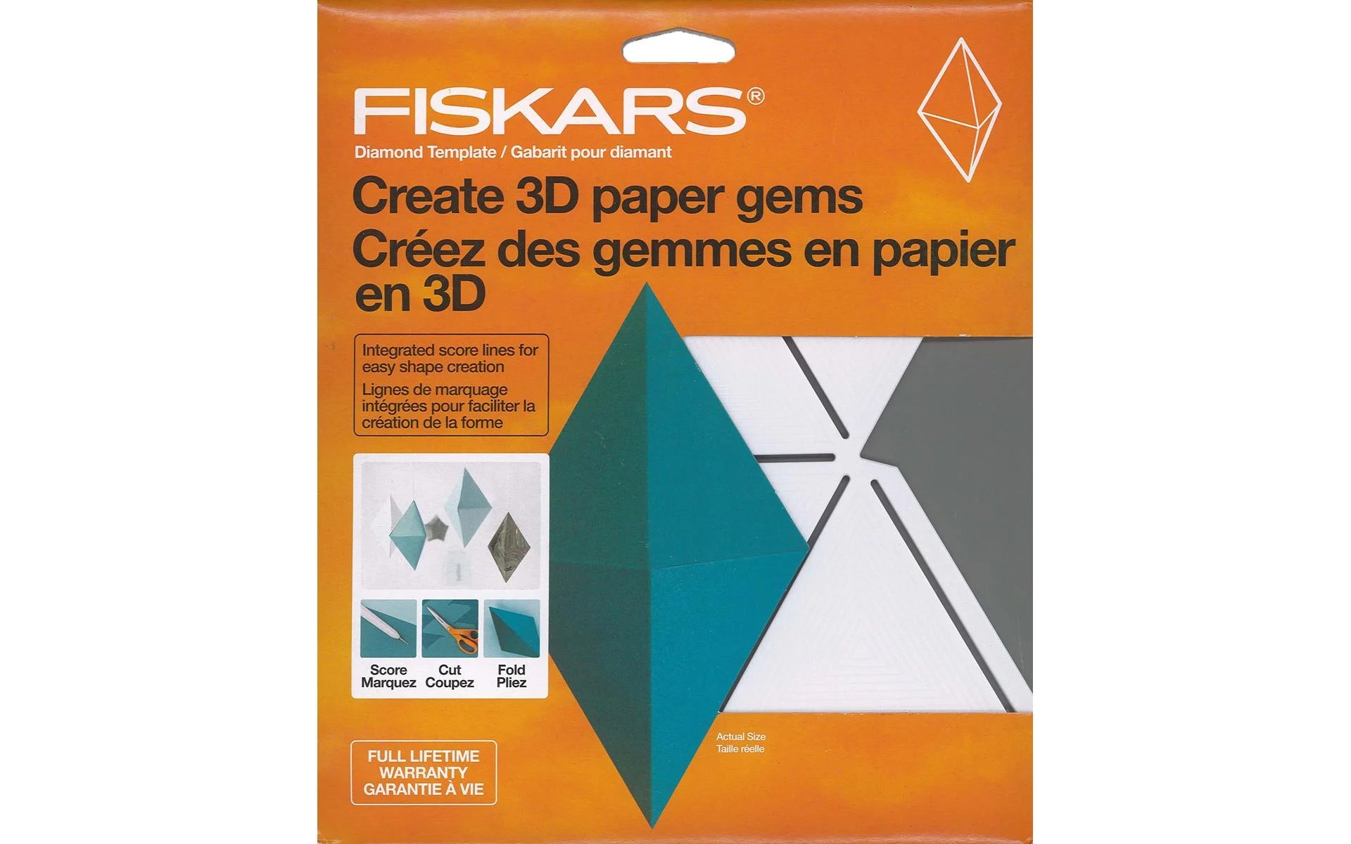 Templates are a great way to enhance the versatility of how one works. 177120 1001 Fiskars 3d Paper Gem Template Diamond Walmart Canada