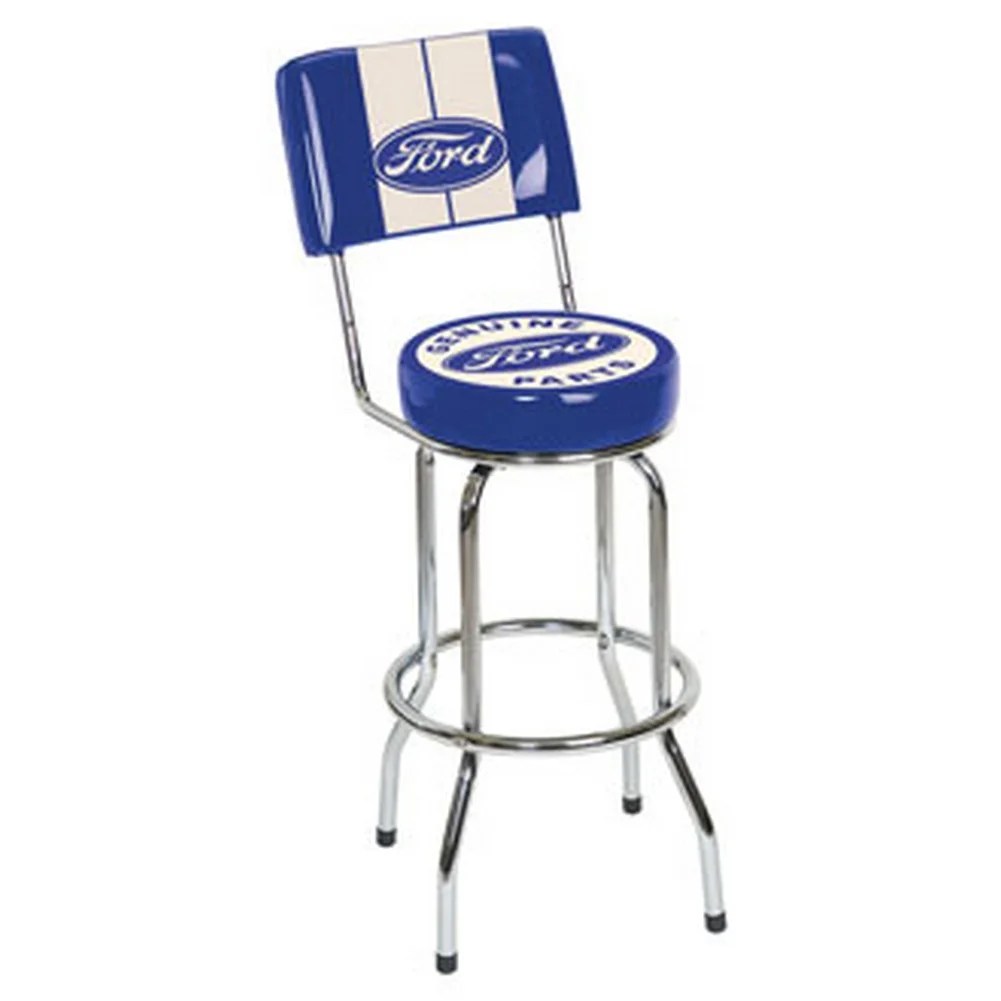 pics Ford Garage Stool With Backrest walmart