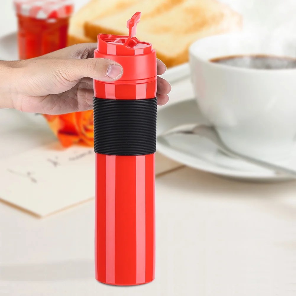 Our editors independently research, test, and recommend the best products; Greensen 350ml Portable Coffee Press Bottle Tea Coffee Maker Drinking Water Cup for Travelling