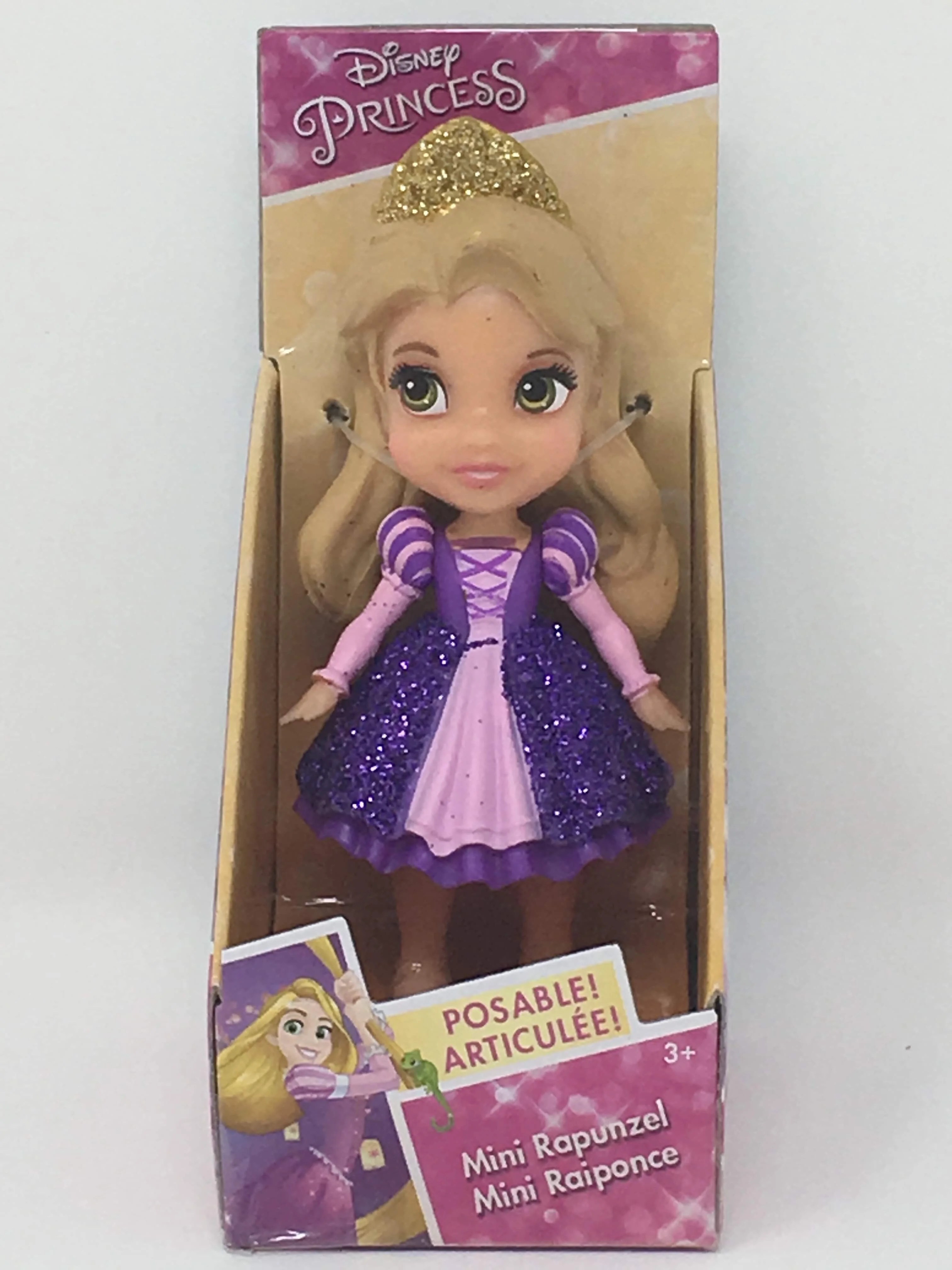 photo Mini Disney Princess Dolls With Removable Dresses new version disney princess mini doll rapunzel purple dress walmart com