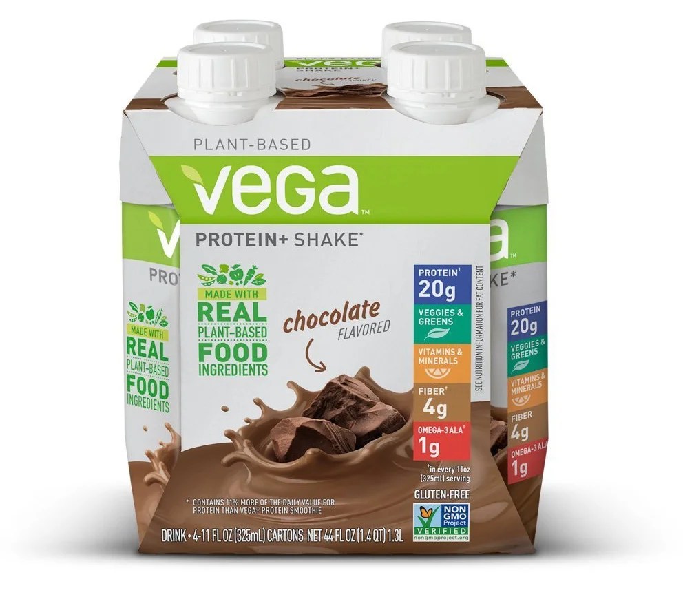 It contains over 18 amino acids, matching the profile of whey proteins which is unique for a vegetable protein. Vega Plant-Based Chocolate Vegan Protein Shake, 20 g, 4