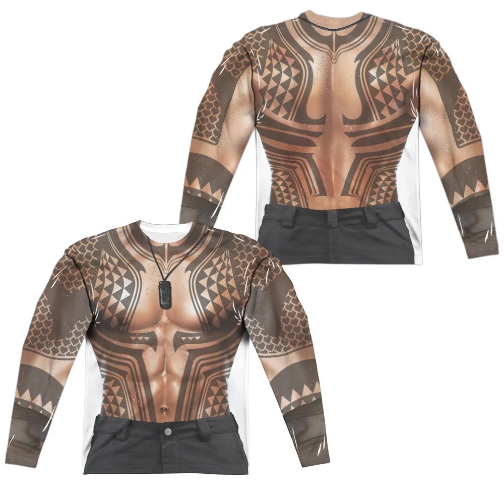 Aquaman Movie - Aquaman Tattoos (Front/Back Print) - Regular Fit Long Sleeve Shirt - Large - Walmart.com 1000_x_1000_jpg