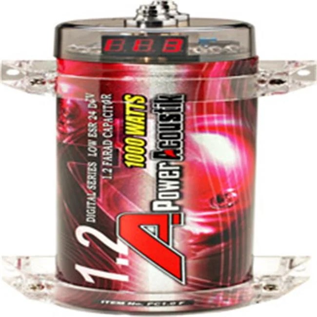 Power Acoustik 1 0 Farad Digital Power Capacitor Pc1 0f Power Acoustik 1 0 Farad Digital Power Capacitor Pc1 0f