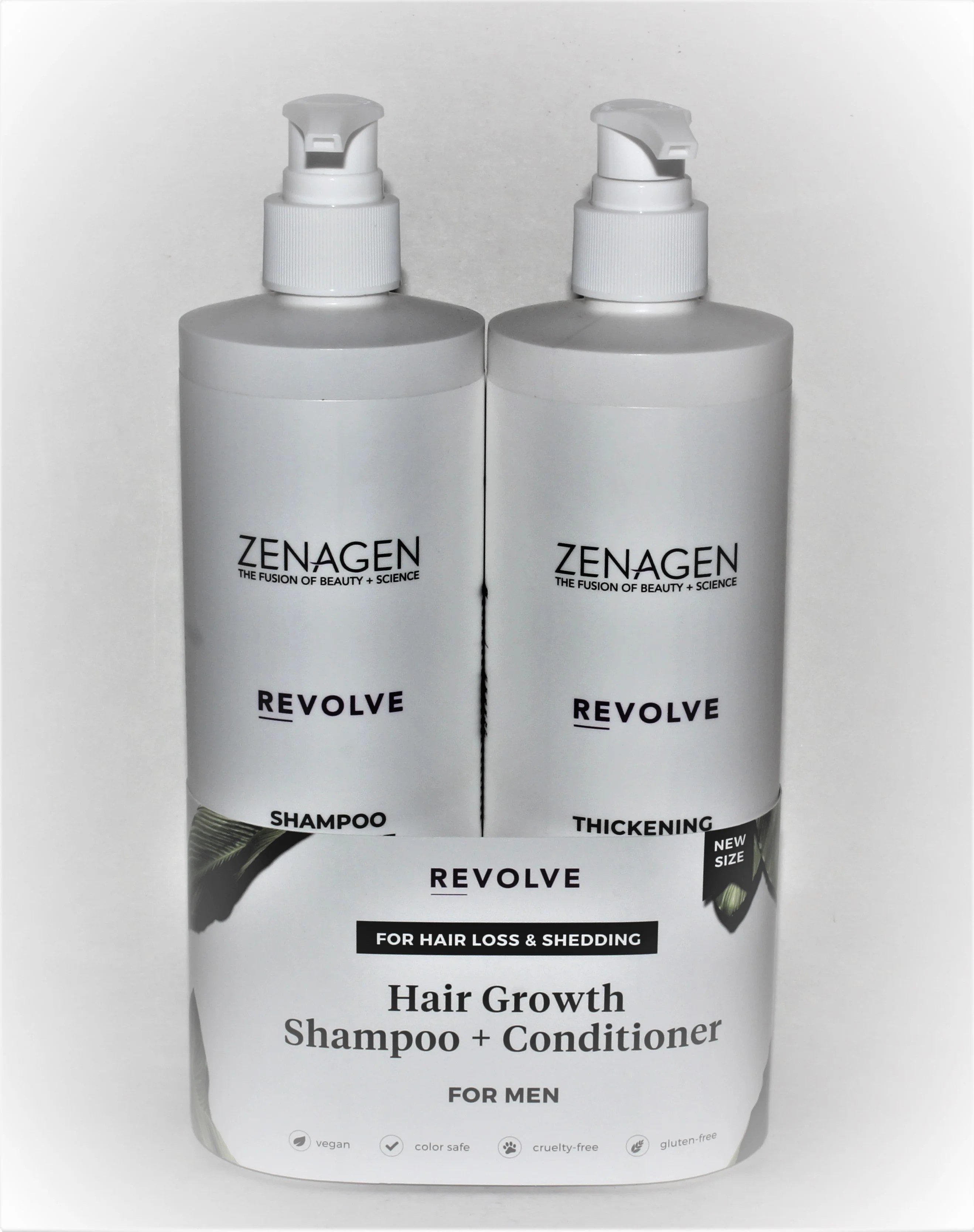 Zenagen revolve hair growth shampoo and conditioner for men 16.9 oz duo