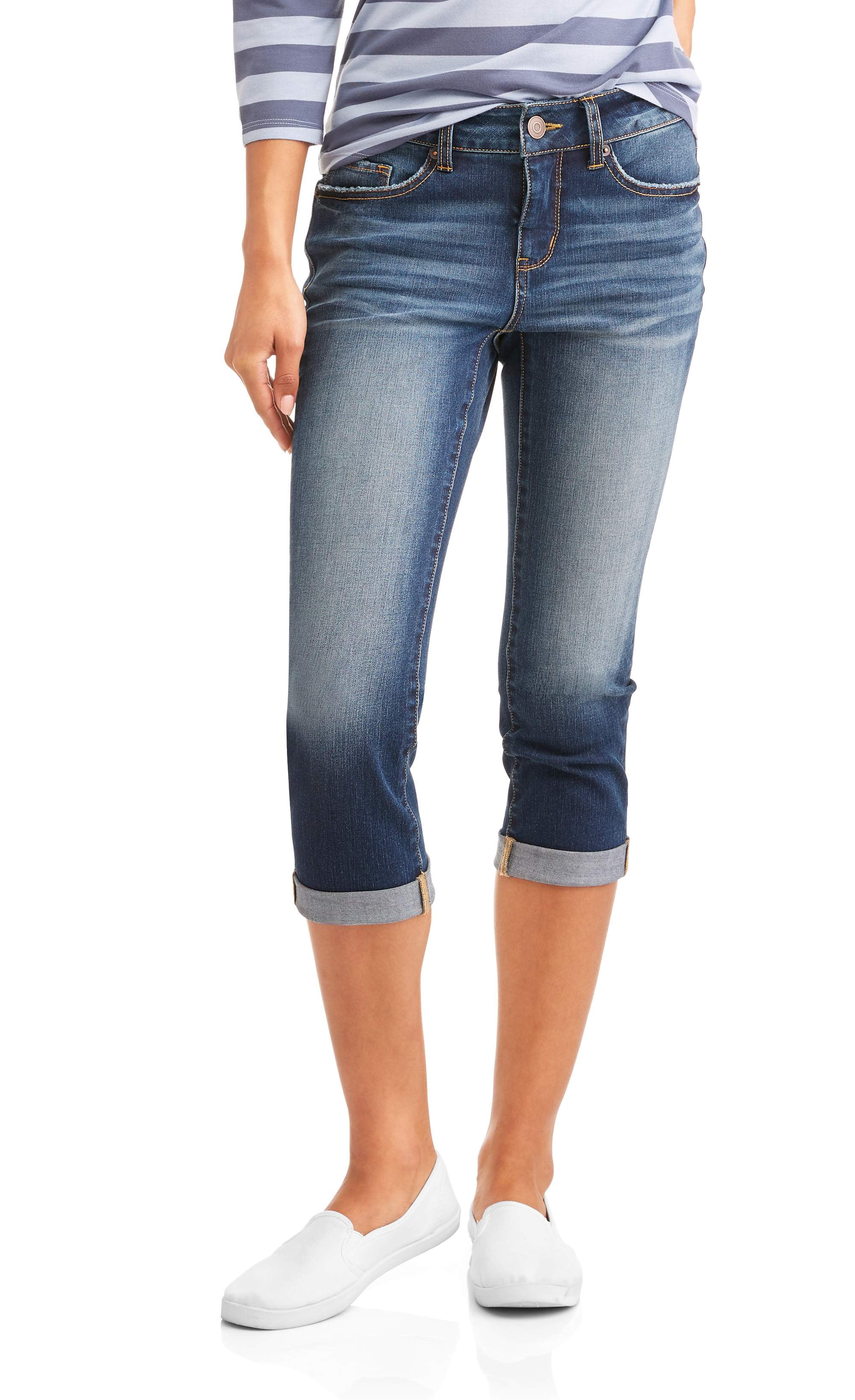 Women's denim capri pants