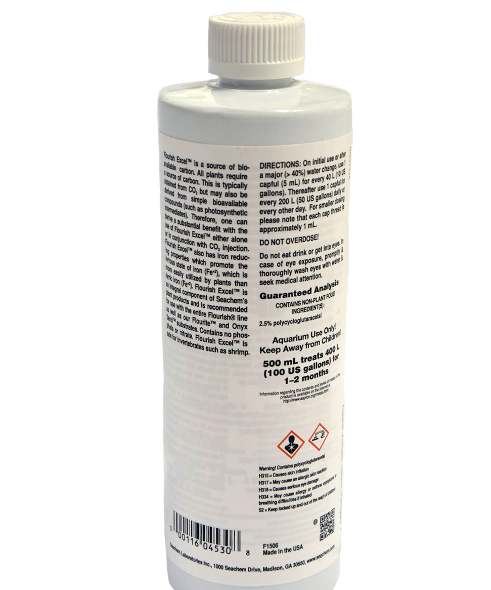 Seachem Flourish Excel 500ml Seachem Para Peixes Br This is typically obtained from CO 2 but may also be derived from simple organic compounds such as photosynthetic intermediates.