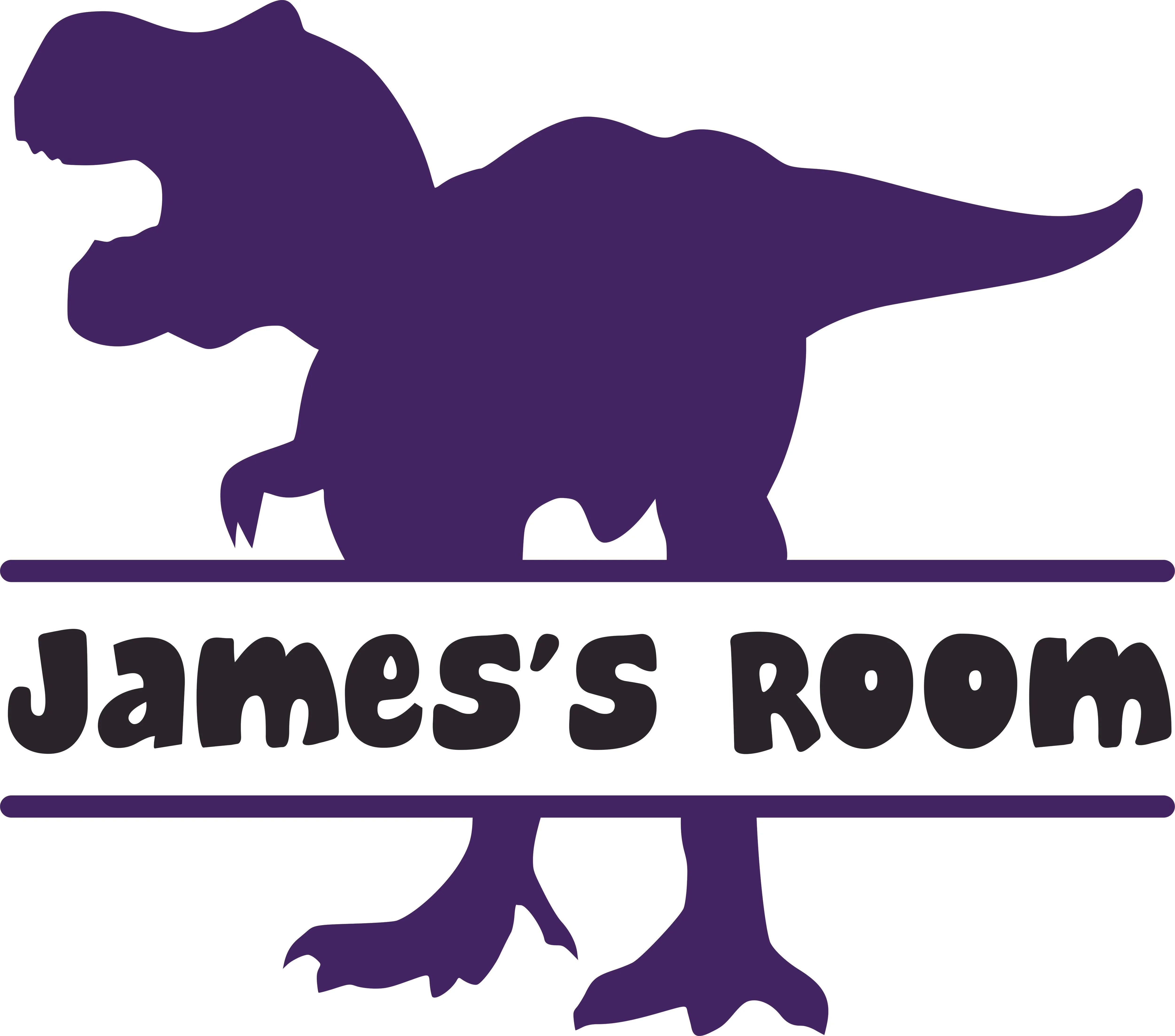 tyrannosaurus trex dino rex dinosaur customized wall decal custom