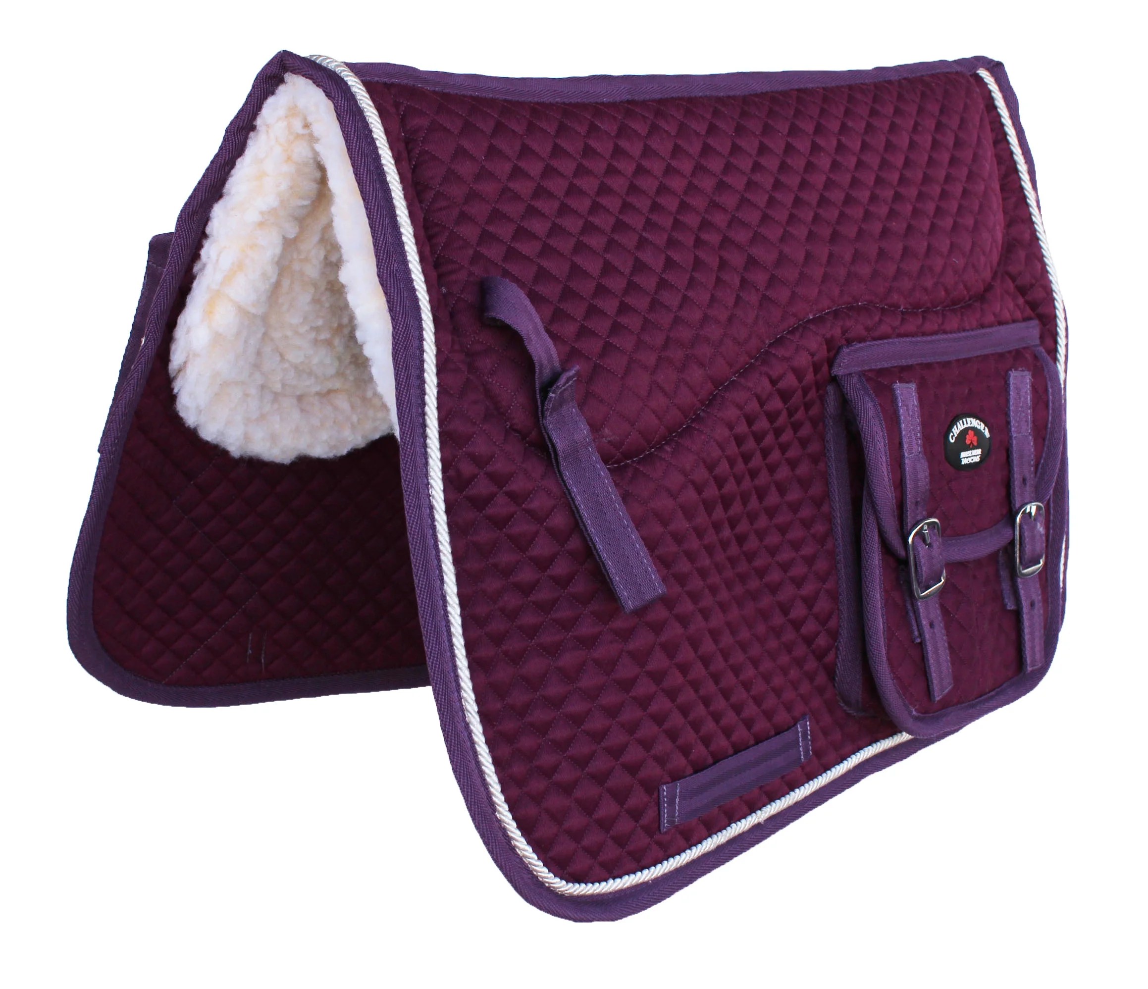 Designed with an eye to the novice rider's needs, this saddle offers control, stability, and comfort f. Horse English Saddle Pad All-Purpose Fleece Padded Pad