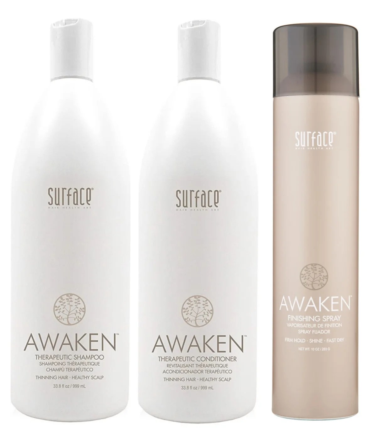 Surface awaken therapeutic set: shampoo (33.8oz), conditioner (33.8oz
