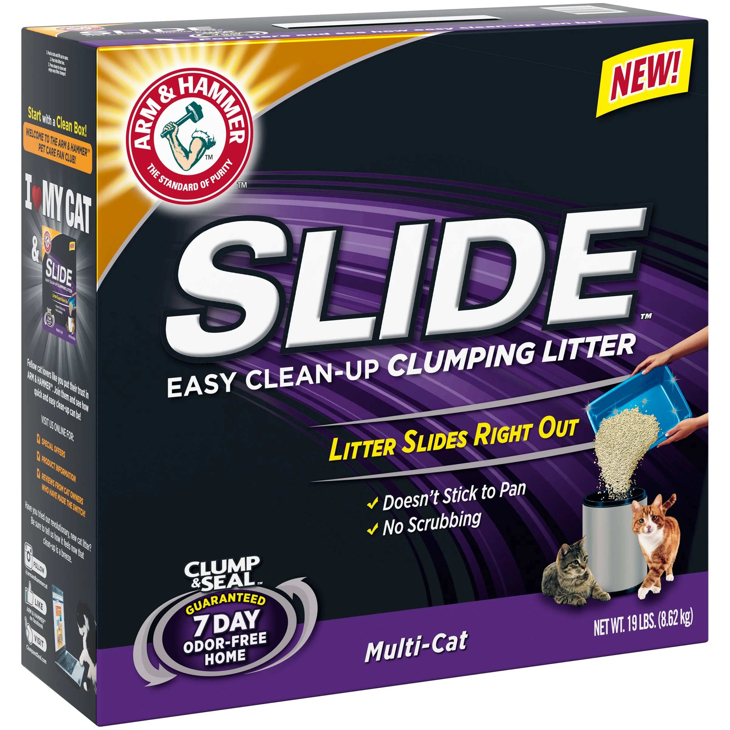 Find baking soda, cat litter, laundry detergent, toothpaste, deodorant and more. Arm & Hammer Slide Easy Clean-Up Clumping Cat Litter Multi