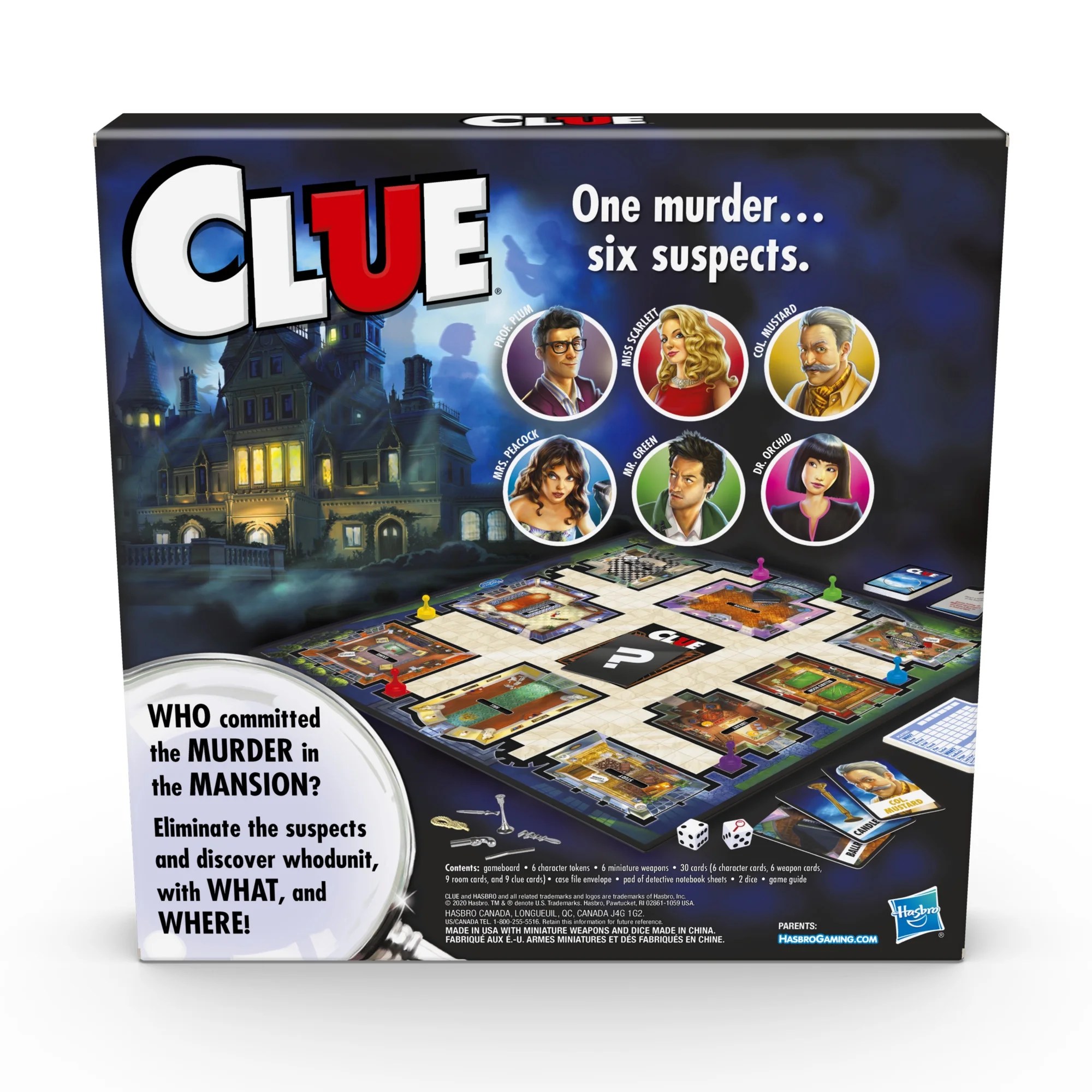 Clue Board Game Sheets